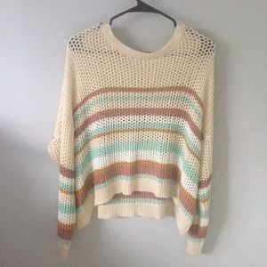 Boutique multicolor boho sweater